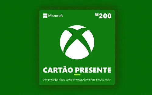 R$ 200 Gift Card Xbox -  Carto Presente Digital | Hype Games